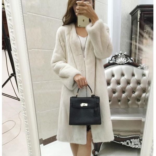 women's fur & faux women natural mink coat long velvet overcoat lady 2021 winter outerwear, Black
women's fur & faux women natural mink coat long velvet overcoat lady 2021 winter outerwear, Black