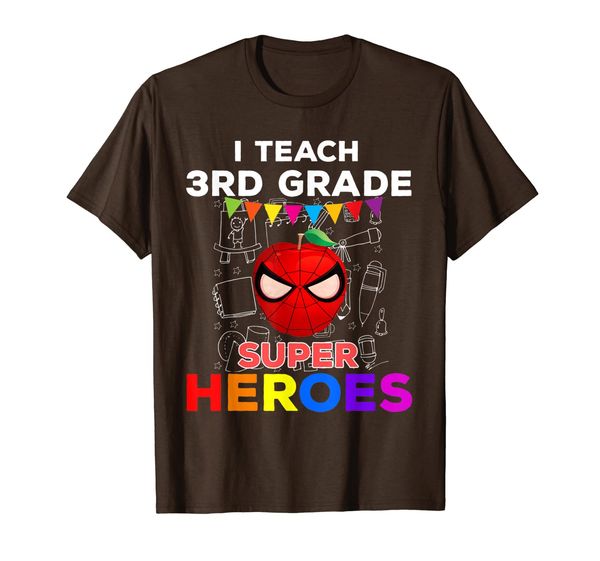 3rd grade teacher shirt-i teach 3rd grade superheroes, White;black
3rd grade teacher shirt-i teach 3rd grade superheroes, White;black