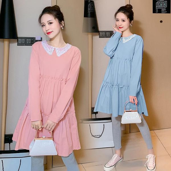 maternity dresses 9277# dress arrived long sleeves cotton lace patchwork loose plus size midi pregnant women mom pregnancy, White
maternity dresses 9277# dress arrived long sleeves cotton lace patchwork loose plus size midi pregnant women mom pregnancy, White