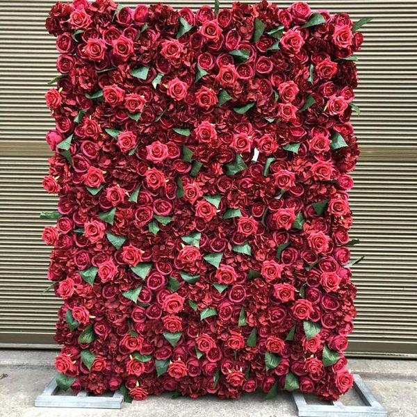 artificial flower wall panels wedding background decoration fake flowers red roses dark hydrangea green leaf with event decorative & wreaths
artificial flower wall panels wedding background decoration fake flowers red roses dark hydrangea green leaf with event decorative & wreaths