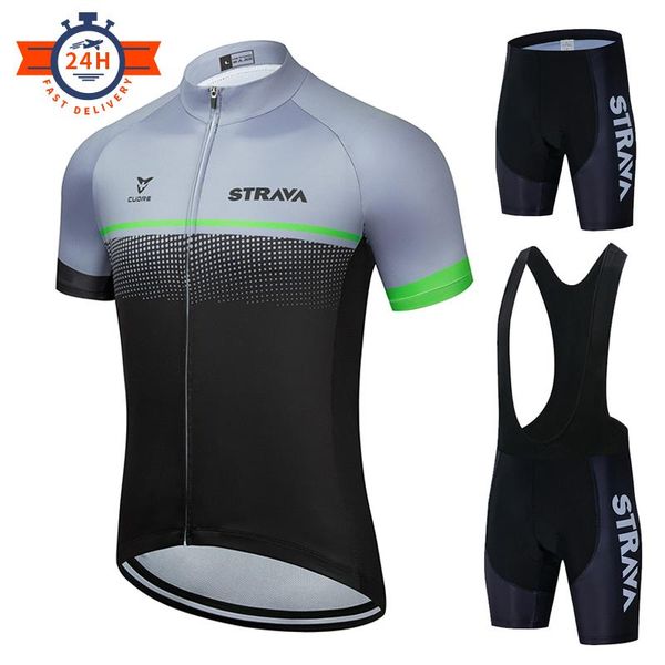 racing sets 2021 strava cycling jersey set breathable bicycle clothing riding bike clothes short sleeve sports ropa ciclismo, Black;blue
racing sets 2021 strava cycling jersey set breathable bicycle clothing riding bike clothes short sleeve sports ropa ciclismo, Black;blue