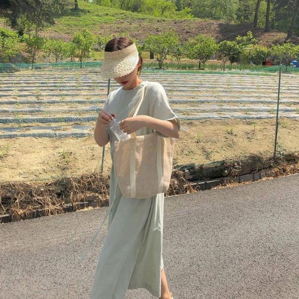 wide brim hats ins women handmade raffia straw hat sun visor caps beach lady uv holiday fashion sunscreen ess stab protection i9s5, Blue;gray
wide brim hats ins women handmade raffia straw hat sun visor caps beach lady uv holiday fashion sunscreen ess stab protection i9s5, Blue;gray