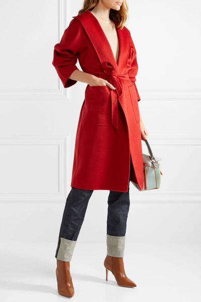 women's wool & blends obrix sweet female cashmere coat v-neck full sleeve casual belt closure pockets european american style for women, Black
women's wool & blends obrix sweet female cashmere coat v-neck full sleeve casual belt closure pockets european american style for women, Black