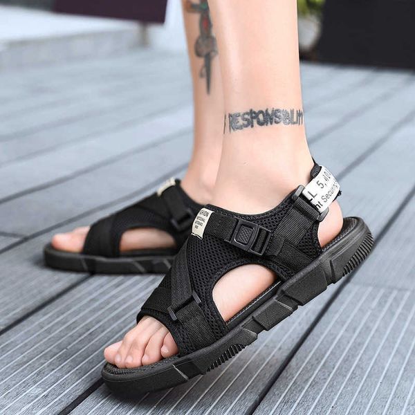 american station fashion personality jelly sandals comfortable casual breathable two wear men's shoestraining sneakers, Black
american station fashion personality jelly sandals comfortable casual breathable two wear men's shoestraining sneakers, Black