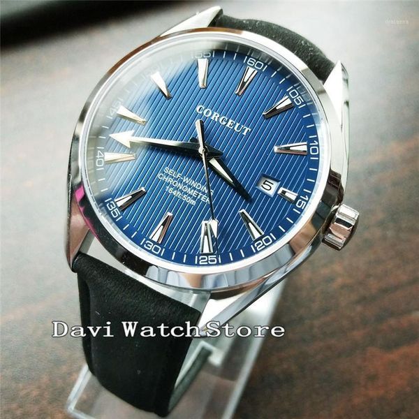 wristwatches sapphire crystal man watch bule dial black strap simple wild miyota automatic movement mens, Slivery;brown
wristwatches sapphire crystal man watch bule dial black strap simple wild miyota automatic movement mens, Slivery;brown