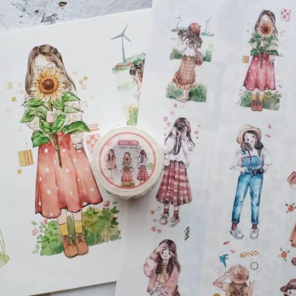 gift wrap arrival 2021 lovely flower girl washi tape for card making journal diy scrapbooking decorative sticker
gift wrap arrival 2021 lovely flower girl washi tape for card making journal diy scrapbooking decorative sticker