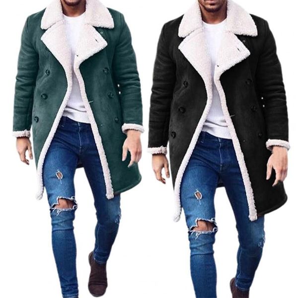 men's wool & blends thicken great handsome men coat long winter all match for daily wear, Black
men's wool & blends thicken great handsome men coat long winter all match for daily wear, Black