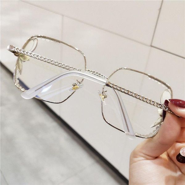 sunglasses vintage square 2021 women brand design luxury crystal clear lens glasses girls feminino, White;black
sunglasses vintage square 2021 women brand design luxury crystal clear lens glasses girls feminino, White;black