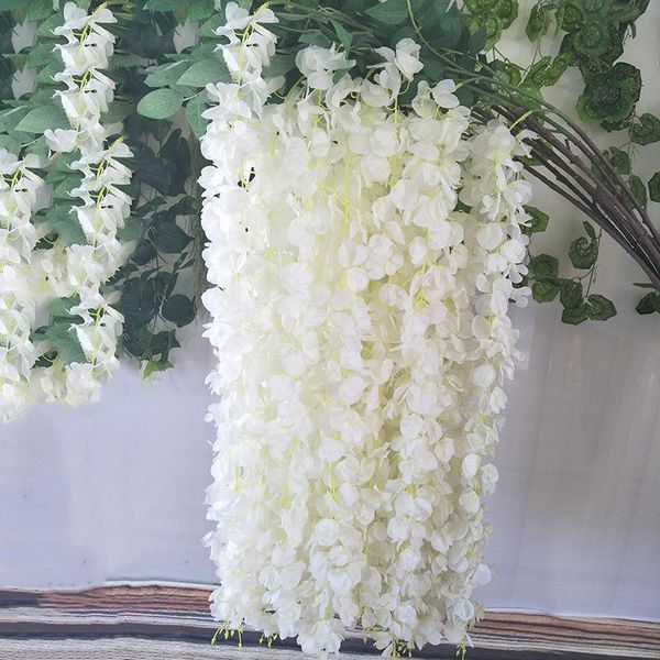 elegant white wedding decoration backdrop ceiling arch wall hanging of simulated wisteria flower string super long encryption decorative flo
elegant white wedding decoration backdrop ceiling arch wall hanging of simulated wisteria flower string super long encryption decorative flo