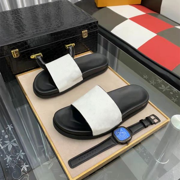 multicolor men slippers luxury designer print leather cross strap flat daily home shoes scuffs summer outdoor beach leisure comf, Black 
multicolor men slippers luxury designer print leather cross strap flat daily home shoes scuffs summer outdoor beach leisure comf, Black