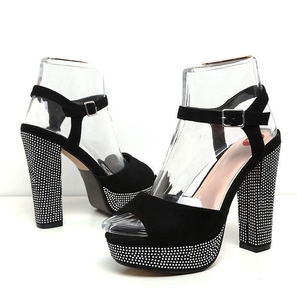 summer luxury women sandals platform peep crystal toe square heel elegant wedding party female ladies shoes zapatos de mujer, Black
summer luxury women sandals platform peep crystal toe square heel elegant wedding party female ladies shoes zapatos de mujer, Black
