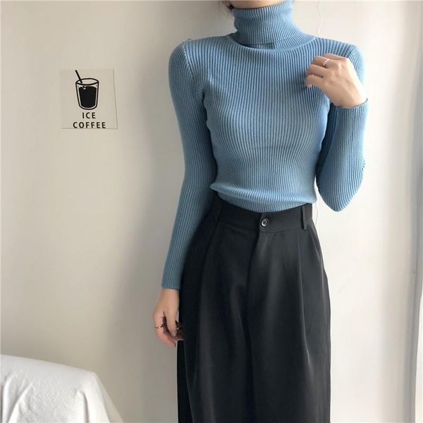 women's sweaters basic casual knitted sweater women 2021 autumn winter korean turtleneck long sleeve pullover female jumper slim knitwe, White;black
women's sweaters basic casual knitted sweater women 2021 autumn winter korean turtleneck long sleeve pullover female jumper slim knitwe, White;black