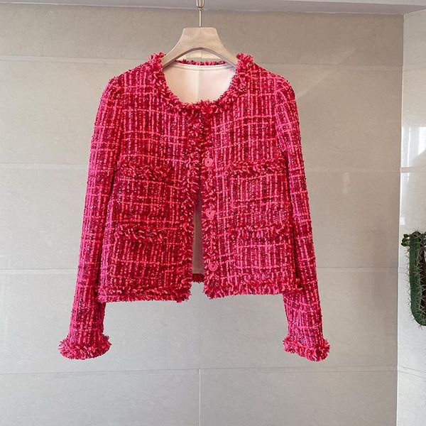 women's jackets runway fall winter french tassel sweet sequins long sleeve tweed woollen elegant red coats outerwear casacos, Black;brown
women's jackets runway fall winter french tassel sweet sequins long sleeve tweed woollen elegant red coats outerwear casacos, Black;brown