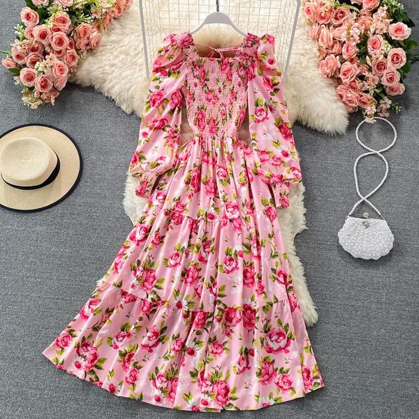 casual dresses bohemian high waist floral lantern sleeve long dress women 2021 autumn square neck elastic big swing robe longue, Black;gray
casual dresses bohemian high waist floral lantern sleeve long dress women 2021 autumn square neck elastic big swing robe longue, Black;gray