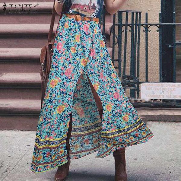 skirts stylish women's summer sundress zanzea 2021 printed maxi casual high split floral vestidos female faldas saia 5xl, Black
skirts stylish women's summer sundress zanzea 2021 printed maxi casual high split floral vestidos female faldas saia 5xl, Black