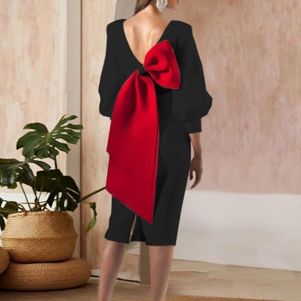 casual dresses women party dress big bow backside three quarter sleeves v neck bodycon knee length christmas dinner birthday celebrity xxxl, Black;gray
casual dresses women party dress big bow backside three quarter sleeves v neck bodycon knee length christmas dinner birthday celebrity xxxl, Black;gray