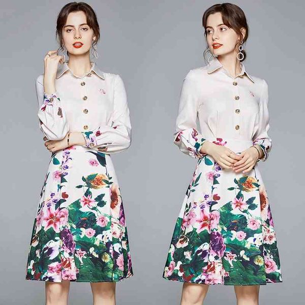 banulin spring autumn fashion runway midi dress ladies long sleeve metal buttons floral print elegant bodycon robe 210603, Black;gray
banulin spring autumn fashion runway midi dress ladies long sleeve metal buttons floral print elegant bodycon robe 210603, Black;gray