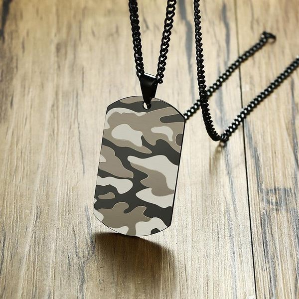 pendant necklaces nhgbft stainless steel camouflage square pendants for mens black dog tag necklace drop, Silver
pendant necklaces nhgbft stainless steel camouflage square pendants for mens black dog tag necklace drop, Silver