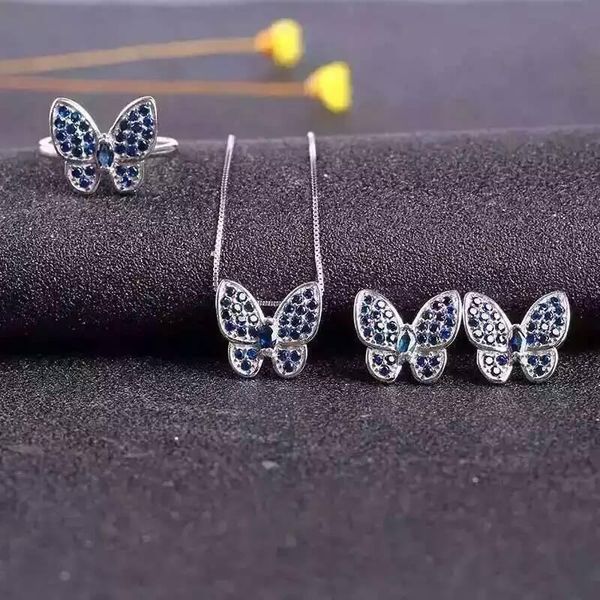 bracelet, earrings & necklace fidelity natural sapphire s925 sterling silver ring pendant jewelry sets blue gem butterfly fine women, Black
bracelet, earrings & necklace fidelity natural sapphire s925 sterling silver ring pendant jewelry sets blue gem butterfly fine women, Black