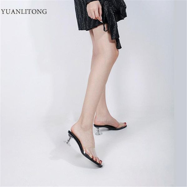 women's shoes 2021 summer fashion crystal heel casual sandals square toe open thick high women slippers, Black
women's shoes 2021 summer fashion crystal heel casual sandals square toe open thick high women slippers, Black