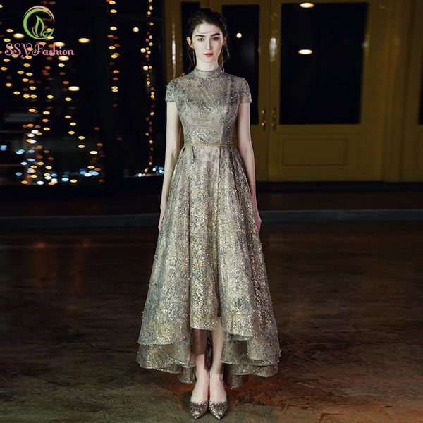 party dresses ssyfashion luxury vintage evening dress high-neck short front long back sparkling lace beading formal gowns vestidos de noche, White;black
party dresses ssyfashion luxury vintage evening dress high-neck short front long back sparkling lace beading formal gowns vestidos de noche, White;black