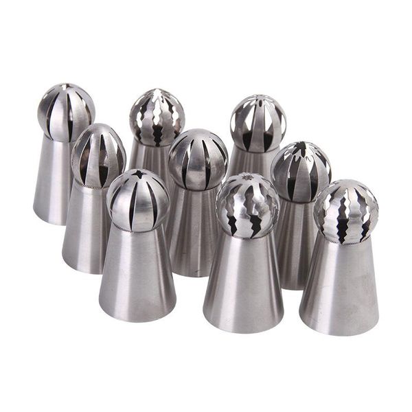 stainless steel cake decor piping tips set with coupler 6/7/12pcs spherical russian style cream nozzle for baking bdf99 & pastry tools
stainless steel cake decor piping tips set with coupler 6/7/12pcs spherical russian style cream nozzle for baking bdf99 & pastry tools