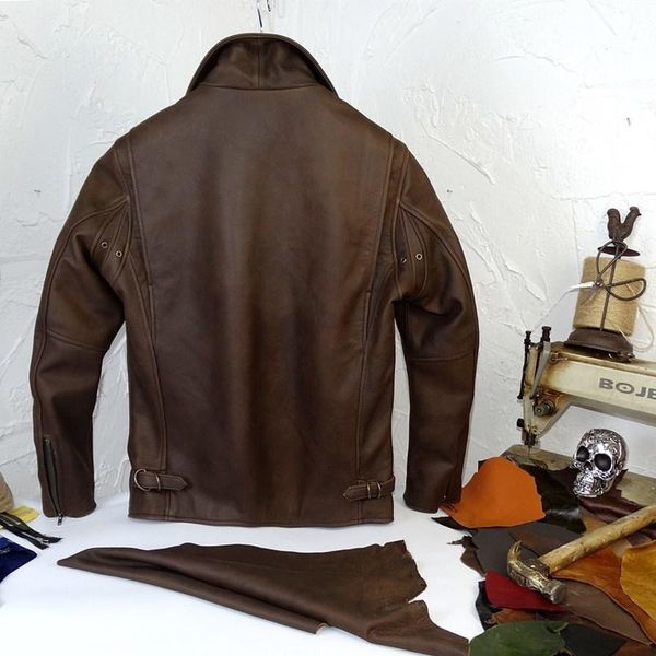 men's leather & faux brown 2021 retro american style men casual jacket plus size xxxl genuine cowhide autumn slim fit natural coat, Black
men's leather & faux brown 2021 retro american style men casual jacket plus size xxxl genuine cowhide autumn slim fit natural coat, Black
