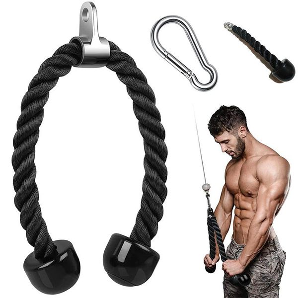 accessories tricep rope push pull down cord for bodybuilding exercise gym workout home or use fitness body equipment
accessories tricep rope push pull down cord for bodybuilding exercise gym workout home or use fitness body equipment