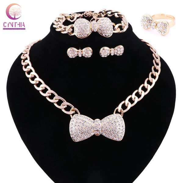 women 3 colors jewelry sets gold plated statement necklace with earrings for party wedding boho crystal necklace new arrival, Black
women 3 colors jewelry sets gold plated statement necklace with earrings for party wedding boho crystal necklace new arrival, Black