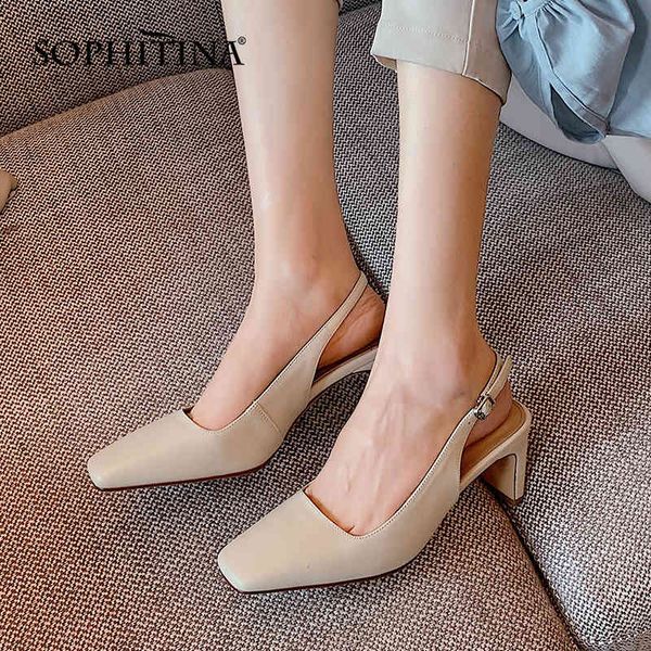 sophitina fashion all-match toe-covering women sandals daily back strapping shoes buckle square toe comfortable lady shoes ao586 210513, Black
sophitina fashion all-match toe-covering women sandals daily back strapping shoes buckle square toe comfortable lady shoes ao586 210513, Black