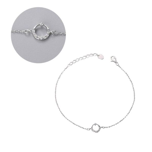 1pc bracelet crystal moon shape pendant hand chain with diamond beautiful for women (white golden) charm bracelets, Golden;silver
1pc bracelet crystal moon shape pendant hand chain with diamond beautiful for women (white golden) charm bracelets, Golden;silver