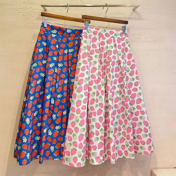 skirts 21 korea dongdamen summer sweet elastic high waist pleated strawberry printed a-shaped skirt, Black
skirts 21 korea dongdamen summer sweet elastic high waist pleated strawberry printed a-shaped skirt, Black