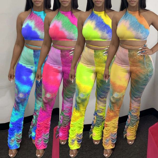 2021 summer new women's open back slim dress with rainbow tie dye print, White
2021 summer new women's open back slim dress with rainbow tie dye print, White