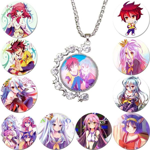 pendant necklaces 2021 cute bling rotatable shining double faced necklace anime no game life luxury cosplay women girl xmas gift yxrs, Silver
pendant necklaces 2021 cute bling rotatable shining double faced necklace anime no game life luxury cosplay women girl xmas gift yxrs, Silver