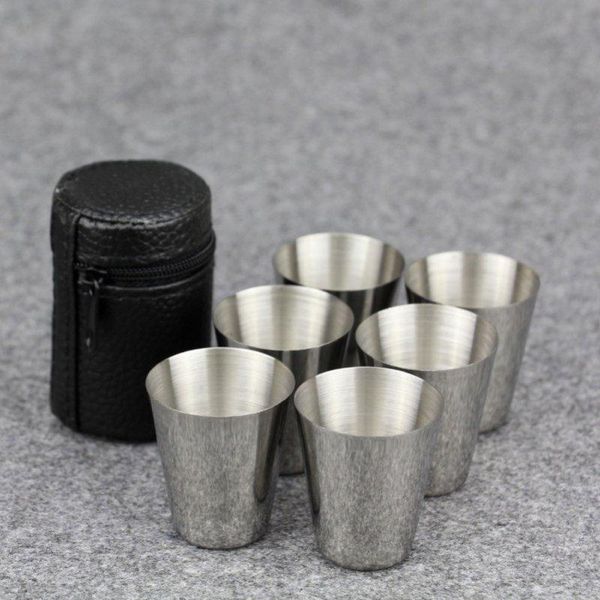 mugs 4/6pcs 30ml stainless steel cups ss set mini practical travel whisky wine glasses portable drinkware coffee mug cup
mugs 4/6pcs 30ml stainless steel cups ss set mini practical travel whisky wine glasses portable drinkware coffee mug cup