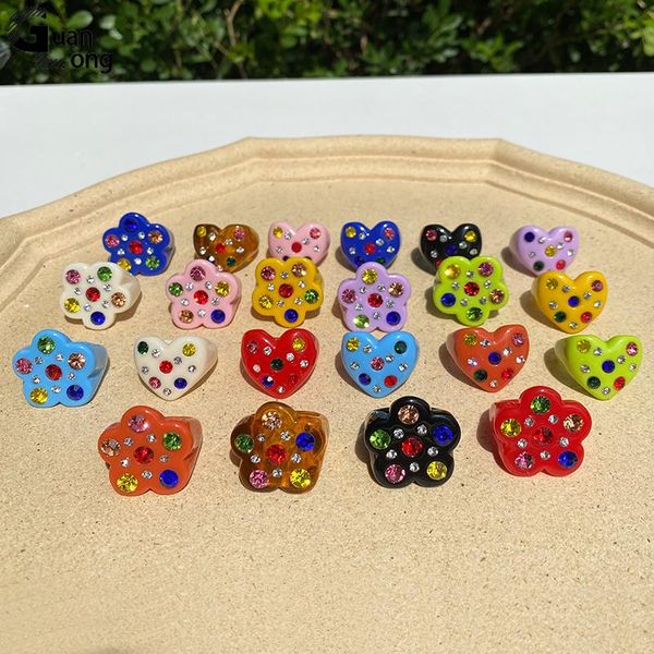 cluster rings arrival summer design novel color rhinestone resin acrylic heart for girls aesthetic vintage accessories women, Golden;silver
cluster rings arrival summer design novel color rhinestone resin acrylic heart for girls aesthetic vintage accessories women, Golden;silver
