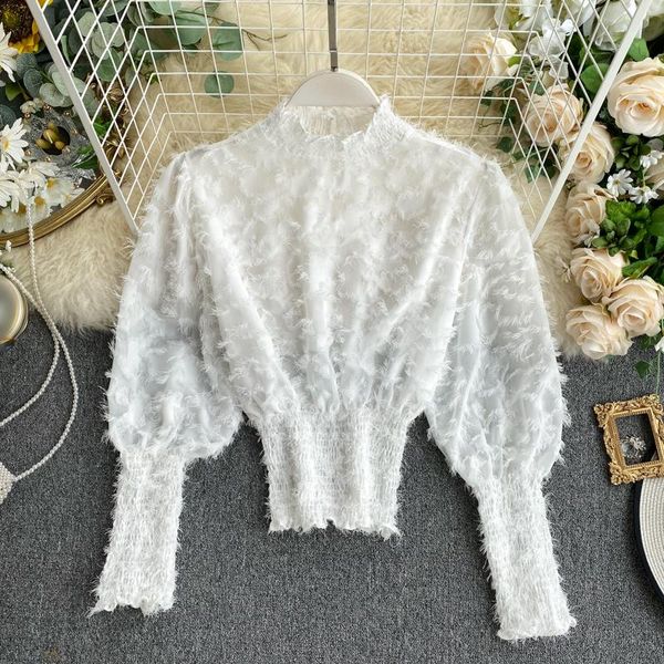 women's blouses & shirts 2021 spring korea women elegant long sleeve shirt casual short stand puff tassel white blouse blusas mujer de
women's blouses & shirts 2021 spring korea women elegant long sleeve shirt casual short stand puff tassel white blouse blusas mujer de