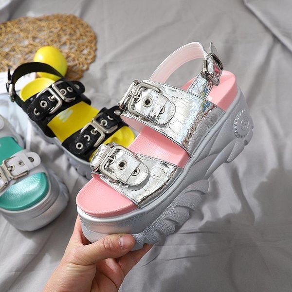 summer women chunky platform sandals fashion casual shoes woman leather designers brand ladies beach buckle strap sandal 2021, Black
summer women chunky platform sandals fashion casual shoes woman leather designers brand ladies beach buckle strap sandal 2021, Black