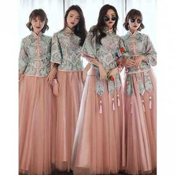 evening luxury dresses 2021 bridmaid drs sister skirt chine style long xiu he xian thin drs embroidery, Black;red
evening luxury dresses 2021 bridmaid drs sister skirt chine style long xiu he xian thin drs embroidery, Black;red