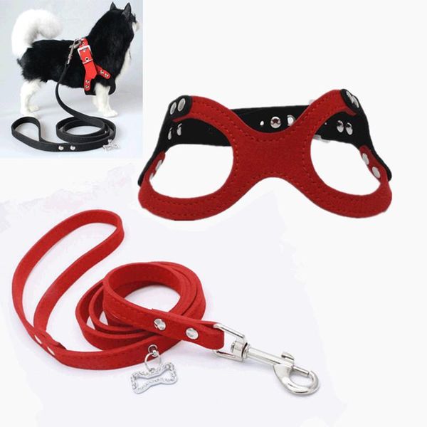 dog collars & leashes soft suede leather small harness for puppies chihuahua yorkie adjustable chest collar pet glasses with leash
dog collars & leashes soft suede leather small harness for puppies chihuahua yorkie adjustable chest collar pet glasses with leash