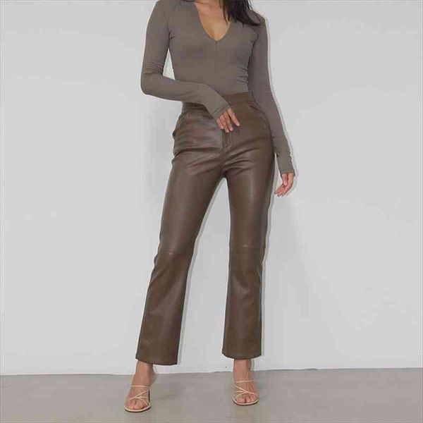 faux pu pants brown black leather pants women spring fall straight trousers streetwear fashion elegant high waist female, Black;white
faux pu pants brown black leather pants women spring fall straight trousers streetwear fashion elegant high waist female, Black;white