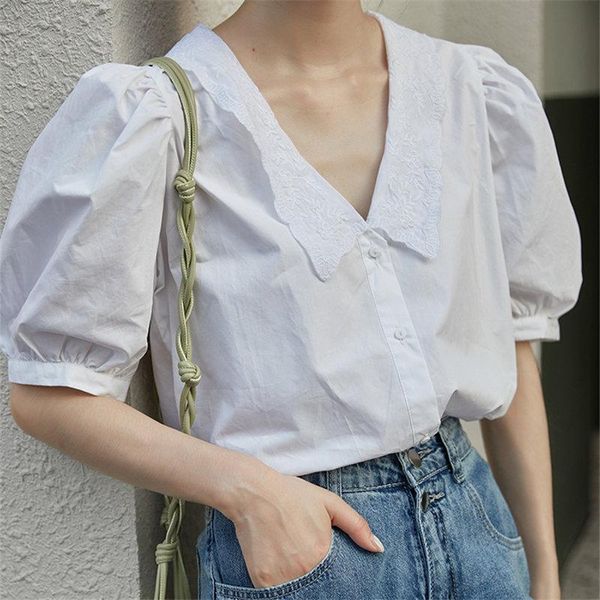 women's blouses & shirts hzirip white vintage loose large size 2021 short sleeves korean streetwear sweet chic fashion retro casual ol
women's blouses & shirts hzirip white vintage loose large size 2021 short sleeves korean streetwear sweet chic fashion retro casual ol