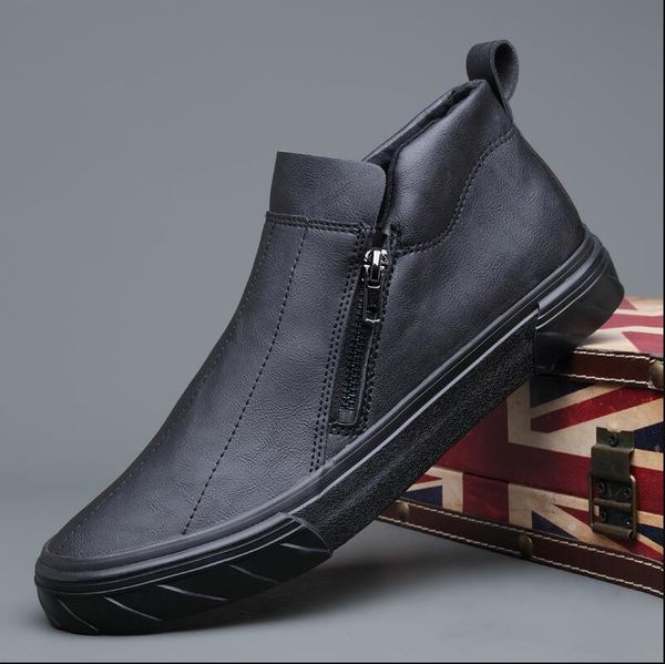 2021 men casual leather shoes for man new style designer spring autumn fashion slip-on cool loafers leisure flat shoes, Black
2021 men casual leather shoes for man new style designer spring autumn fashion slip-on cool loafers leisure flat shoes, Black
