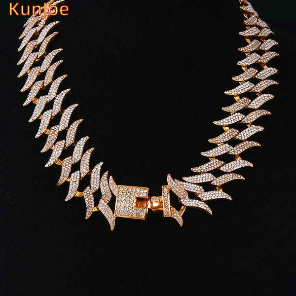 kunjoe hip hop 40cm 45cm 50cm length gold color miami cuban chain for men women iced out rhinestone paved necklace bling jewelry x0509, Black
kunjoe hip hop 40cm 45cm 50cm length gold color miami cuban chain for men women iced out rhinestone paved necklace bling jewelry x0509, Black