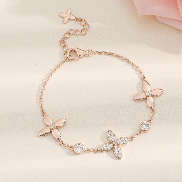 link, chain korean style four-leaf clover s925 sliver bracelet ladies fashion classic rhinestone bangles flower jewelry gift, Black
link, chain korean style four-leaf clover s925 sliver bracelet ladies fashion classic rhinestone bangles flower jewelry gift, Black