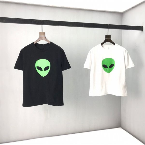 2021 men's t-shirt spring and summer leisure men's and women's black and white short sleeve lovers' wear, White;black
2021 men's t-shirt spring and summer leisure men's and women's black and white short sleeve lovers' wear, White;black