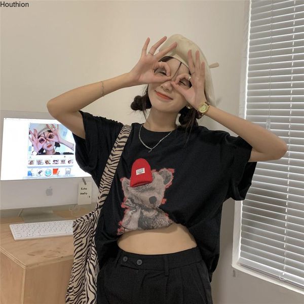 women's t-shirt t-shirts loose oversize fashion cartoon print casual o-collar cotton tees summer lady tshirt houthion, White
women's t-shirt t-shirts loose oversize fashion cartoon print casual o-collar cotton tees summer lady tshirt houthion, White