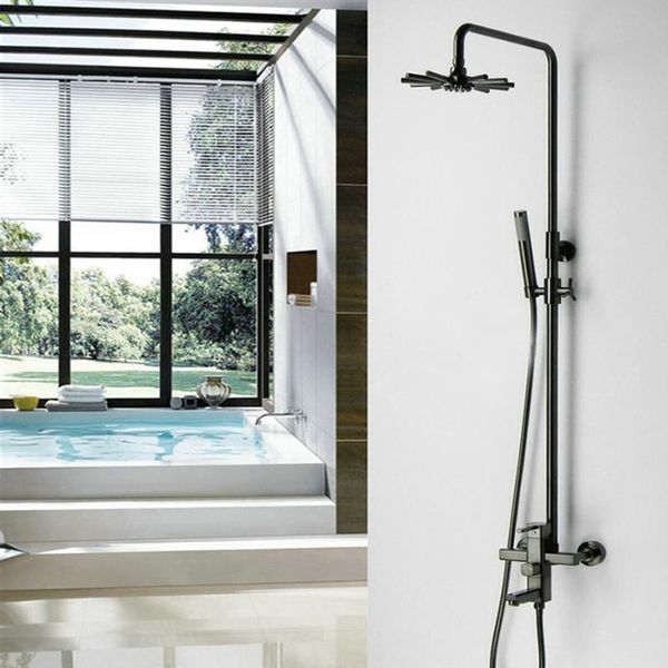 bathroom oil paint black shower set wall mounted 8" round / sun flower rainfall mixer tap faucet 3-functions valve sets
bathroom oil paint black shower set wall mounted 8" round / sun flower rainfall mixer tap faucet 3-functions valve sets