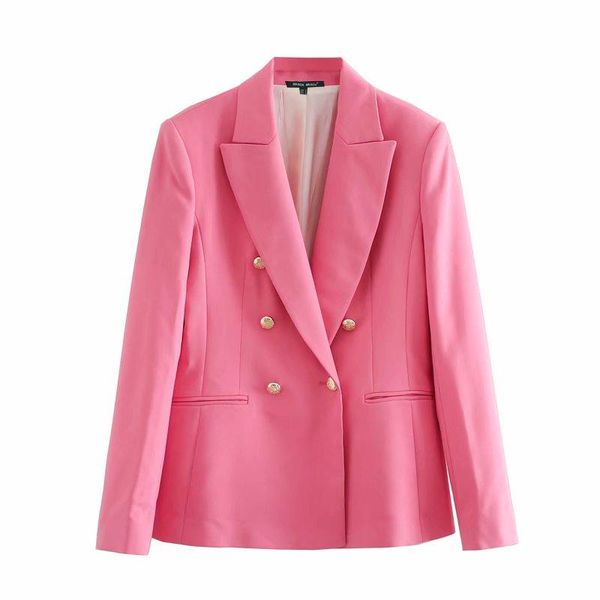 fashion women blazer suits long sleeve double breasted pants set pink business office wear ladies two-piece sets women's & blazers, White;black
fashion women blazer suits long sleeve double breasted pants set pink business office wear ladies two-piece sets women's & blazers, White;black