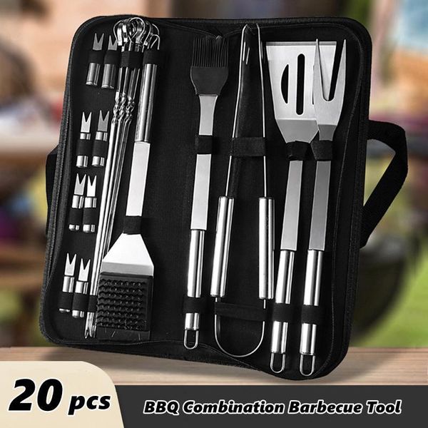 tools & accessories stainless steel grill set outdoor household barbecue combination oxford cloth bag utensils
tools & accessories stainless steel grill set outdoor household barbecue combination oxford cloth bag utensils